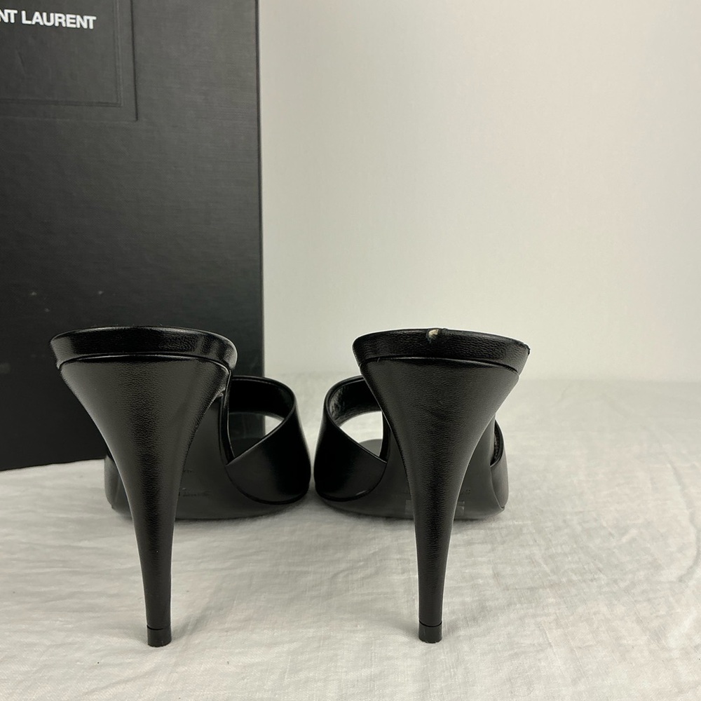 SAINT LAURENT LA 16 LEATHER 105 MULES - Picture 6 of 14